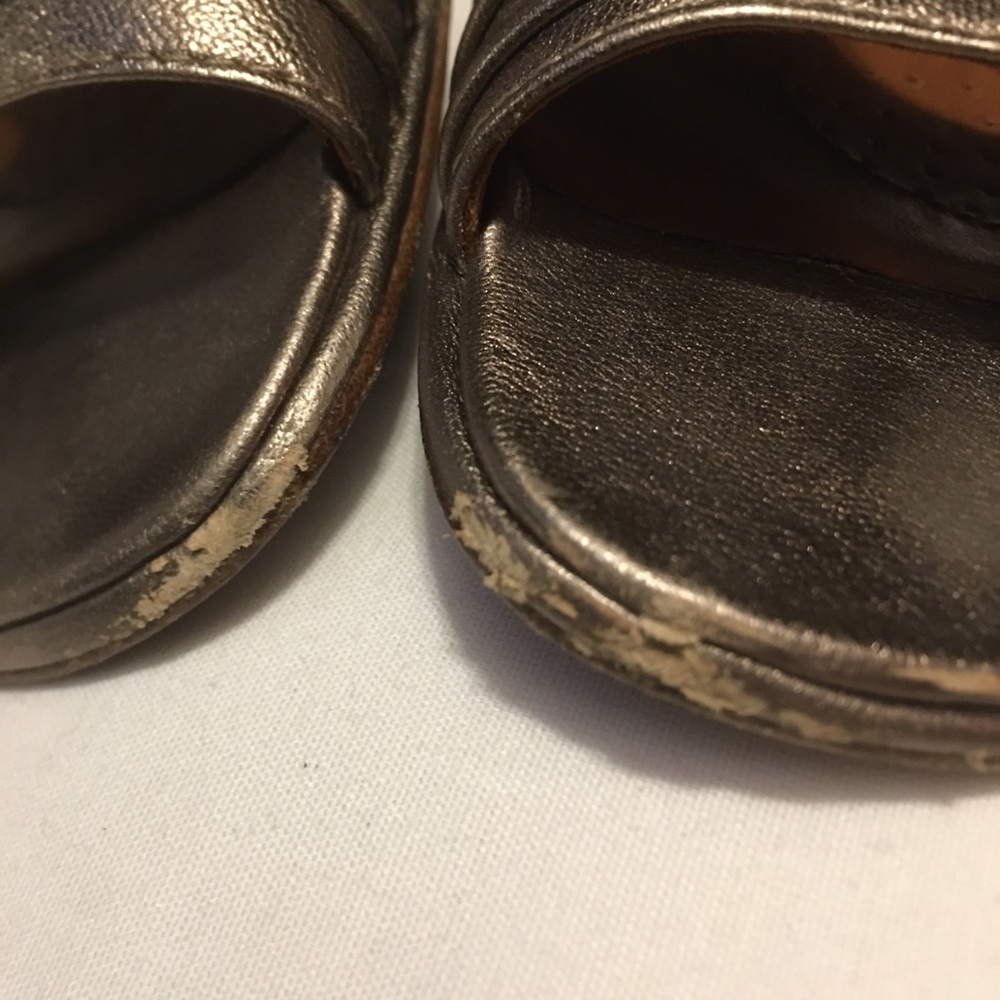 Gentle Souls Metallic Leather Sandals Day Break - Picture 5 of 6